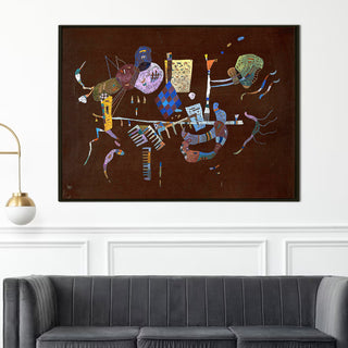 Brown with Supplement – Wassily Kandinsky Painting | HD Canvas Print | Ready to Hang | Wall Art for Bedroom, living room, Hallway (WKWA06)