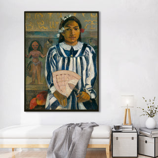 Portrait of Tehamana – Paul Gauguin Painting | HD Canvas Print | Ready to Hang | Wall Art for Bedroom, living room, Hallway (PGWA09)