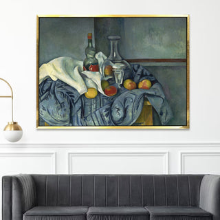 Still Life with Apples – Paul Cézanne Painting | HD Canvas Print | Ready to Hang | Wall Art for Bedroom, living room, Hallway (PCWA05)