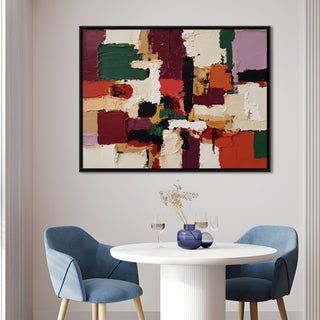 Abstract Wall Art – 48x36 Inch Large Contemporary Canvas Painting (ABSWA27)