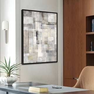 Neutral Abstract Canvas Wall Art – 36x48 Inch Large Modern Painting for Home & Office Decor | HD Canvas Print, Ready to Hang. (ABSWA26)