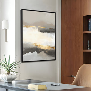 Neutral Abstract Canvas Wall Art – 36x48 Inch Large Modern Painting for Home & Office Decor | HD Canvas Print, Ready to Hang. (ABSWA23)