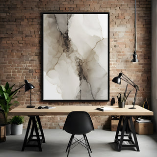Neutral Abstract Canvas Wall Art – 36x48 Inch Large Modern Painting for Home & Office Decor | HD Canvas Print, Ready to Hang. (ABSWA22)