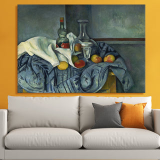 Still Life with Apples – Paul Cézanne Painting | HD Canvas Print | Ready to Hang | Wall Art for Bedroom, living room, Hallway (PCWA05)