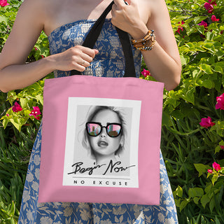 Canvas Zip Clouser Tote Bag for Women – 15x16 Inch Reusable Shopping & Everyday Carry Bag (TOBA19)