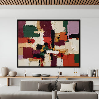 Abstract Wall Art – 48x36 Inch Large Contemporary Canvas Painting (ABSWA27)