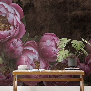 Classic Floral Mural Wallpaper for Wall. Floral Art Full Wallpaper. (FLWALL011)