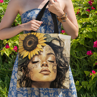 Canvas Zip Clouser Tote Bag for Women – 15x16 Inch Reusable Shopping & Everyday Carry Bag (TOBA15)