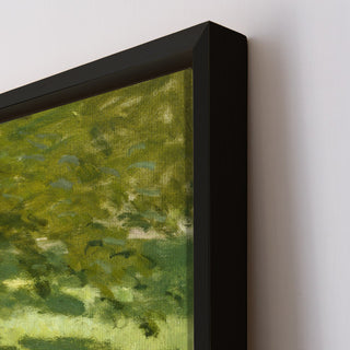 Woman Reading in the Garden Painting | HD Canvas Print | Ready to Hang | Wall Art for Bedroom, living room, Hallway (CMWA12)