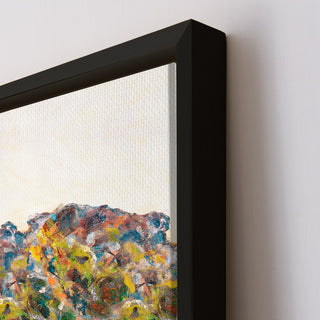 Path Through the Cliffs at Cap Martin, Impressionist Landscape Painting | HD Canvas Print | Ready to Hang | Wall Art for Bedroom, living room, Hallway (CMWA04)