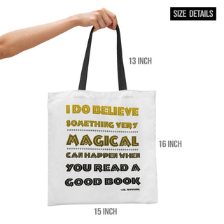 Canvas Zip Clouser Tote Bag for Women – 15x16 Inch Reusable Shopping & Everyday Carry Bag (TOBA11)