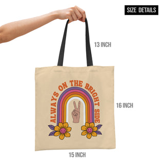 Canvas Zip Clouser Tote Bag for Women – 15x16 Inch Reusable Shopping & Everyday Carry Bag (TOBA18)