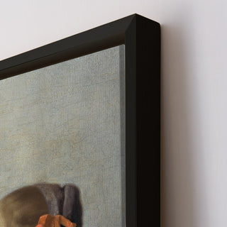 Girl with a Pearl Necklace – Johannes Vermeer Painting | HD Canvas Print | Ready to Hang | Wall Art for Bedroom, living room, Hallway (JVWA05)