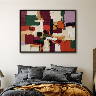Abstract Wall Art – 48x36 Inch Large Contemporary Canvas Painting (ABSWA27)