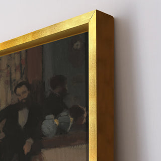 Claude Monet – Interior by Lamplight Painting | HD Canvas Print | Ready to Hang | Wall Art for Bedroom, living room, Hallway (CMWA20)
