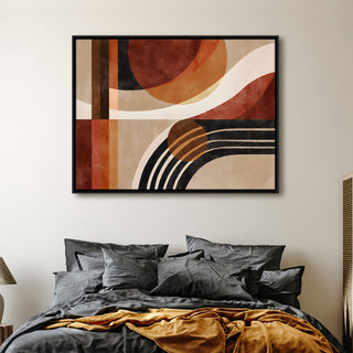 Abstract Wall Art – 48x36 Inch Large Contemporary Canvas Painting (ABSWA25)