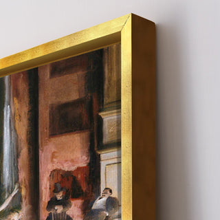 The Rehearsal Onstage – Edgar Degas Painting | HD Canvas Print | Ready to Hang | Wall Art for Bedroom, living room, Hallway (EDWA08)