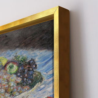 Still Life with Apples and Grapes Painting | HD Canvas Print | Ready to Hang | Wall Art for Bedroom, living room, Hallway (CMWA18)