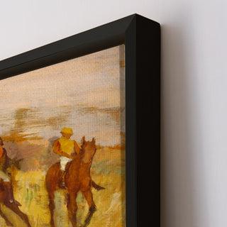 Jockeys on the Field by Edgar Degas Painting | HD Canvas Print | Ready to Hang | Wall Art for Bedroom, living room, Hallway (EDWA04)