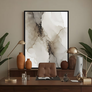 Neutral Abstract Canvas Wall Art – 36x48 Inch Large Modern Painting for Home & Office Decor | HD Canvas Print, Ready to Hang. (ABSWA22)