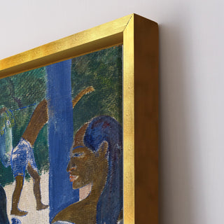 Tahitian Women on the Beach – Paul Gauguin Painting | HD Canvas Print | Ready to Hang | Wall Art for Bedroom, living room, Hallway (PGWA03)