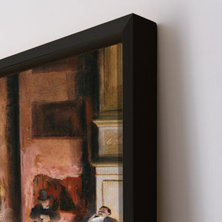 The Rehearsal Onstage – Edgar Degas Painting | HD Canvas Print | Ready to Hang | Wall Art for Bedroom, living room, Hallway (EDWA08)