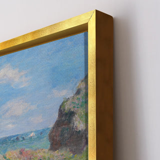 Claude Monet Cliff Walk at Pourville Painting | HD Canvas Print | Ready to Hang | Wall Art for Bedroom, living room, Hallway (CMWA10)