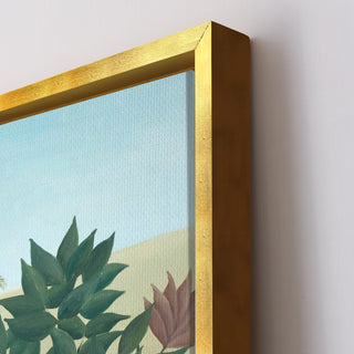 Equatorial Forest with Monkeys – Henri Rousseau Painting | HD Canvas Print | Ready to Hang | Wall Art for Bedroom, living room, Hallway (HRWA02)