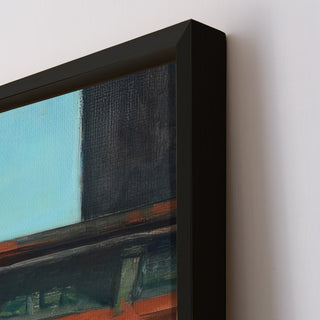 Early Sunday Morning – Edward Hopper Painting | HD Canvas Print | Ready to Hang | Wall Art for Bedroom, living room, Hallway (EHWA04)