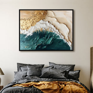 Abstract Wall Art – 48x36 Inch Large Contemporary Canvas Painting (ABSWA30)
