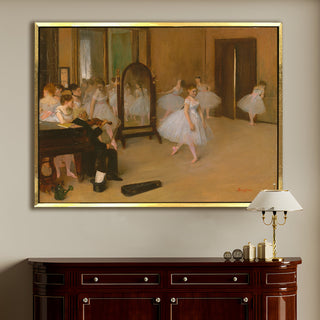 The Dance Class – Edgar Degas Painting | HD Canvas Print | Ready to Hang | Wall Art for Bedroom, living room, Hallway (EDWA05)