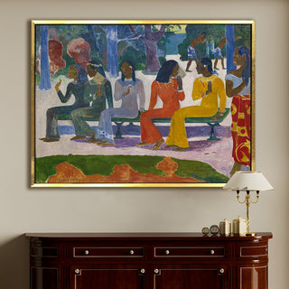 Tahitian Women on the Beach – Paul Gauguin Painting | HD Canvas Print | Ready to Hang | Wall Art for Bedroom, living room, Hallway (PGWA03)