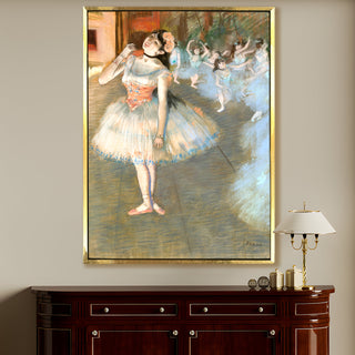 The Star (Dancer on Stage) – Edgar Degas Painting | HD Canvas Print | Ready to Hang | Wall Art for Bedroom, living room, Hallway (EDWA10)