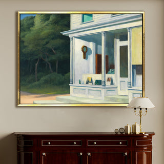 Seven A.M. – Edward Hopper Painting | HD Canvas Print | Ready to Hang | Wall Art for Bedroom, living room, Hallway (EHWA05)