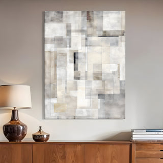 Neutral Abstract Canvas Wall Art – 36x48 Inch Large Modern Painting for Home & Office Decor | HD Canvas Print, Ready to Hang. (ABSWA26)