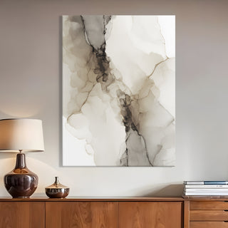 Neutral Abstract Canvas Wall Art – 36x48 Inch Large Modern Painting for Home & Office Decor | HD Canvas Print, Ready to Hang. (ABSWA22)