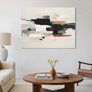 Abstract Wall Art – 48x36 Inch Large Contemporary Canvas Painting (ABSWA28)