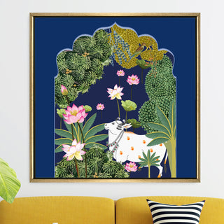 Indian Traditional Pichwai Canvas Painting For Home Decor (PWA05).