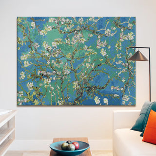 Almond Blossom Floral Giclee Canvas Prints of Van Gogh Paintings Reproduction Flowers Pictures on Canvas Artwork for Bedroom Home Decorations (VAWA01).