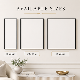 Earthline Abstract Wall Art Set of 3 | Neutral Modern HD Canvas Print (ABSWA31)