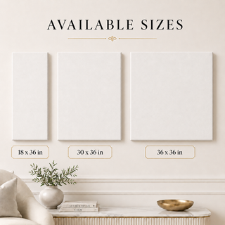 Earthline Abstract Wall Art Set of 3 | Neutral Modern HD Canvas Print (ABSWA31)