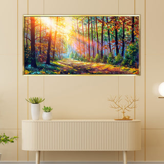 Forest Vastu Canvas Painting Framed For Living Rooms Wall decoration