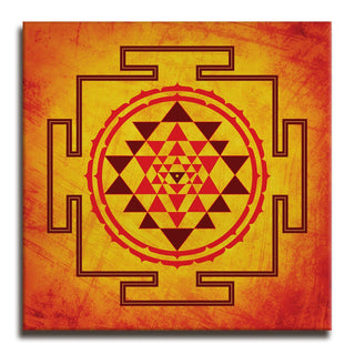 Shri Yantra Wall Art Canvas Painting For Home and Office Wall Decoration