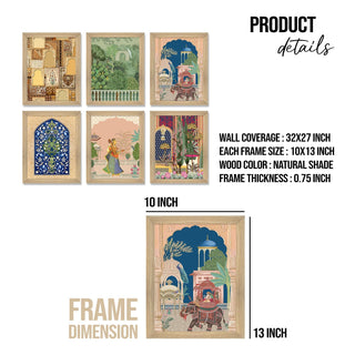 Traditional Art Paintings: Enhance Your Home Décor with Framed Masterpieces - Perfect for Living Rooms, Bedrooms, and Office Spaces Posters, Prints, & Visual Artwork (ARTFM005) - Khirki.in 