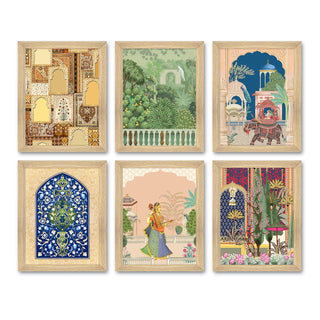 Traditional Art Paintings: Enhance Your Home Décor with Framed Masterpieces - Perfect for Living Rooms, Bedrooms, and Office Spaces Posters, Prints, & Visual Artwork (ARTFM005) - Khirki.in 