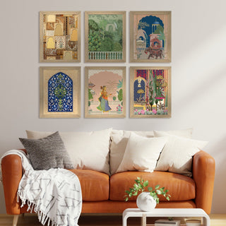 Traditional Art Paintings: Enhance Your Home Décor with Framed Masterpieces - Perfect for Living Rooms, Bedrooms, and Office Spaces Posters, Prints, & Visual Artwork (ARTFM005) - Khirki.in 