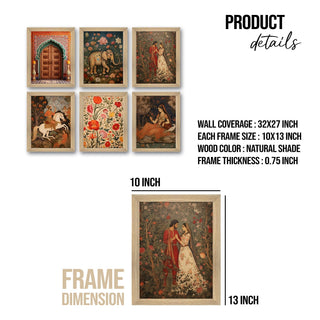 Traditional Art Paintings: Enhance Your Home Décor with Framed Pichwai and Madhubani Masterpieces - Perfect for Living Rooms, Bedrooms, and Office Spaces(ARTFM002)