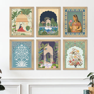 Traditional Art Paintings: Enhance Your Home Décor with Framed Pichwai and Madhubani Masterpieces - Perfect for Living Rooms, Bedrooms, and Office Spaces(ARTFM004) - Khirki.in 