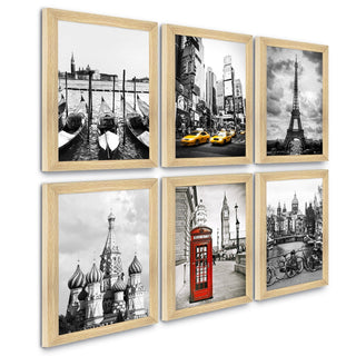 Vintage Travel Art Paintings: Enhance Your Home Décor with Framed European Masterpieces - Perfect for Living Rooms, Bedrooms, and Office Spaces (ARTFM018)