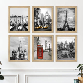 Vintage Travel Art Paintings: Enhance Your Home Décor with Framed European Masterpieces - Perfect for Living Rooms, Bedrooms, and Office Spaces (ARTFM018)